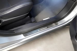 Illuminated LED Door Sill Tread Plates Citroen C-Crosser 2007-2012 With C-Crosser Logo Citroen Led Door Sills opdesign