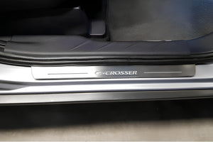 Illuminated LED Door Sill Tread Plates Citroen C-Crosser 2007-2012 With C-Crosser Logo Citroen Led Door Sills opdesign