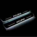 Illuminated LED Door Sill Tread Plates Acura MDX III 2013-2021 With Acura Logo Acura Led Door Sills opdesign