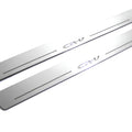 Illuminated LED Door Sill Tread Plates Honda CR-V IV 2012-2017 With CR-V Logo Honda Led Door Sills opdesign