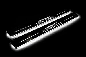 Toyota Corolla Cross Stainless LED Door Sills – Corolla Cross Logo