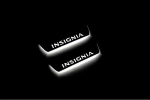 Illuminated LED Door Sill Tread Plates Opel Insignia I 2008-2017 With Insignia Logo Opel Led Door Sills opdesign