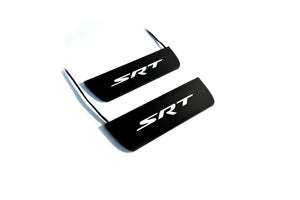 Dodge Durango III 2011+ Illuminated Matte Sill Plates with logo SRT Dodge Led Door Sills PRO opdesign