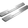 Illuminated LED Door Sill Tread Plates Dodge Durango III 2011+ With Durango R/T Logo Dodge Led Door Sills opdesign
