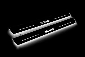 Suzuki SX4 II 2013-2021 Stainless Steel LED Door Sills – SX4 Logo