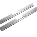 Illuminated LED Door Sill Tread Plates Mercedes ML W166 2011-2015 With AMG Logo Mercedes Led Door Sills opdesign