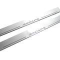 Illuminated LED Door Sill Tread Plates Ford Escape III 2013-2019 With Escape Logo Ford Led Door Sills opdesign