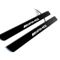 Mercedes GLE I 2015-2019 Illuminated Matte Sill Plates with logo AMG Mercedes Led Door Sills PRO opdesign