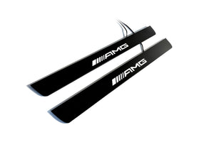 Mercedes GLE I 2015-2019 Illuminated Matte Sill Plates with logo AMG Mercedes Led Door Sills PRO opdesign