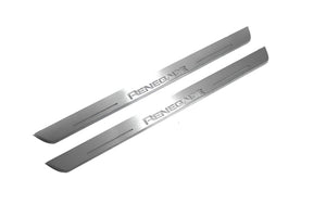 Illuminated LED Door Sill Tread Plates Jeep Renegade 2014+ With Renegade Logo Jeep Led Door Sills opdesign