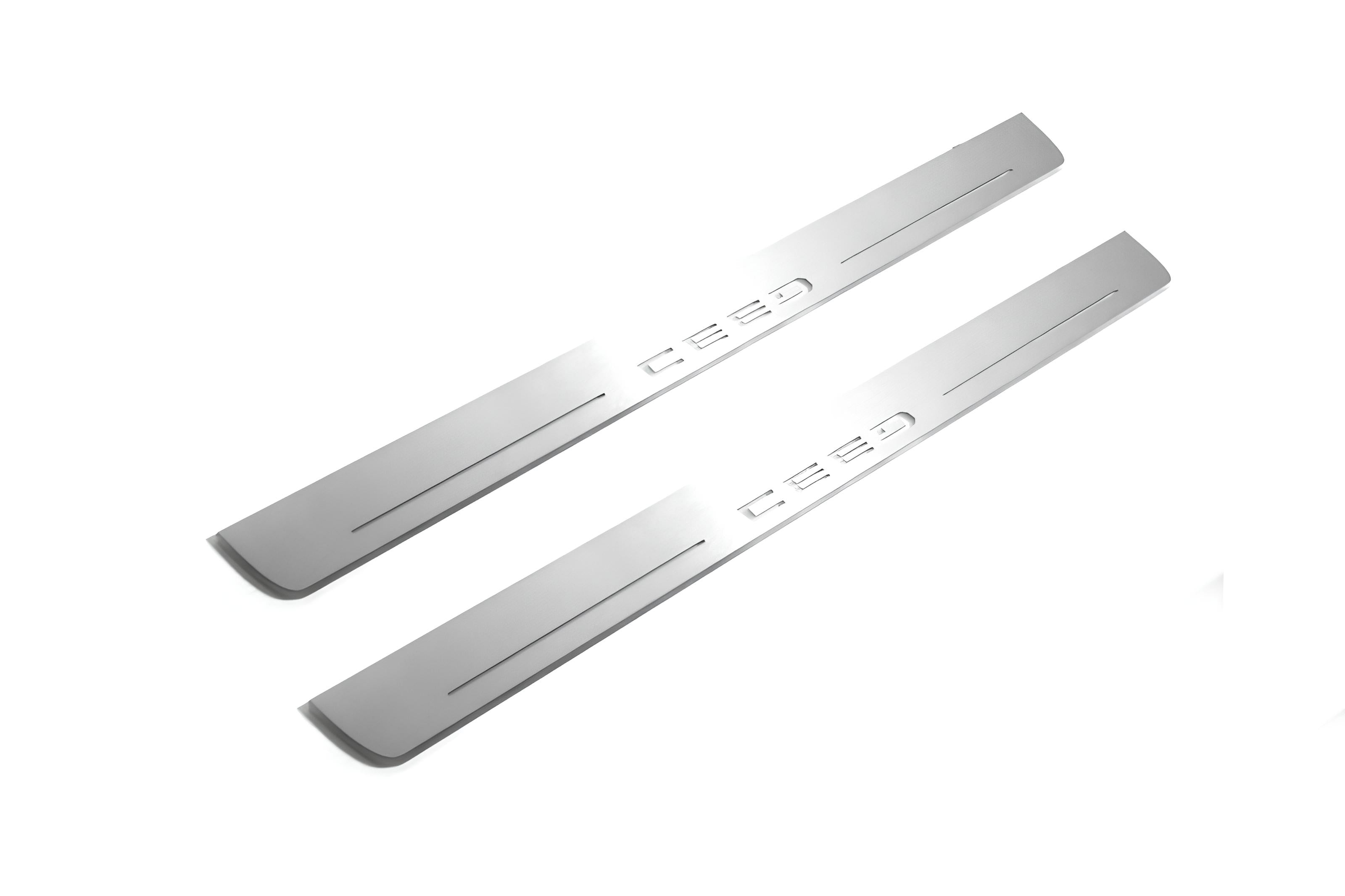 Illuminated LED Door Sill Tread Plates KIA Ceed III 2018+ With Ceed Logo KIA Led Door Sills opdesign