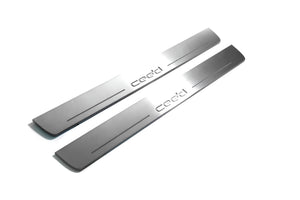 Illuminated LED Door Sill Tread Plates KIA Ceed II 2012-2018 With Cee`d Logo KIA Led Door Sills opdesign