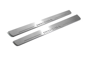 Illuminated LED Door Sill Tread Plates Opel Insignia I 2008-2017 With Insignia Logo Opel Led Door Sills opdesign