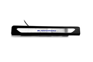 BMW X5 G05 LED Door Sills 2019+ Illuminated Stainless Steel Entry Guards with OEM ///M Performance Logo