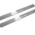 Illuminated LED Door Sill Tread Plates Hyundai Sonata VIII 2020+ With Sonata Logo Hyundai Led Door Sills opdesign