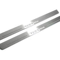 Illuminated LED Door Sill Tread Plates Toyota Tundra III 2014-2021 With TRD pro Logo Toyota Led Door Sills opdesign