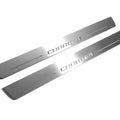 Illuminated LED Door Sill Tread Plates Dodge Charger 2011-2023 With CHARGER Logo Dodge Led Door Sills opdesign