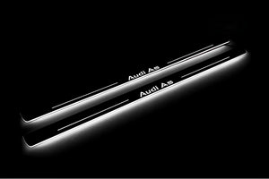 Illuminated LED Door Sill Tread Plates Audi A5 I 2007-2016 With Audi A5 Logo Audi Led Door Sills opdesign