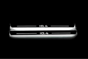 Illuminated LED Door Sill Tread Plates Volkswagen ID.4 2020+ With ID.4 Logo Volkswagen Led Door Sills opdesign