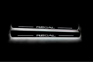 Illuminated LED Door Sill Tread Plates Buick Regal V 2008-2017 With Regal Logo Buick Led Door Sills decoinfabric