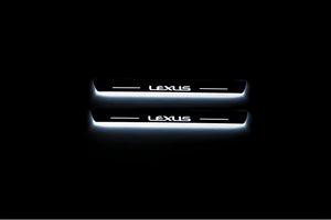 Illuminated LED Door Sill Tread Plates Lexus LX III 2008+ With Lexus Logo Lexus Led Door Sills opdesign