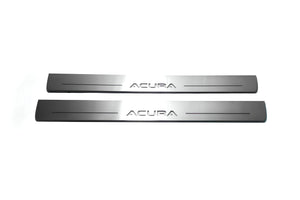 Illuminated LED Door Sill Tread Plates Acura TL IV 2009-2014 With Acura Logo Acura Led Door Sills opdesign