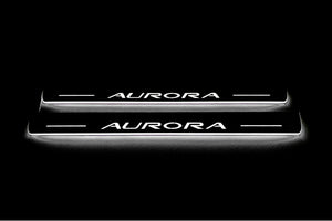 Oldsmobile Aurora I 1995-1999 LED Door Sills LED Door Sills Illuminated Scuff Aurora Logo Stainless Steel Entry Guards Door S