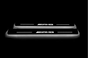 Mercedes G-Class W464 2018+ LED Door Sills Illuminated Scuff AMG Logo Stainless Steel Entry Guards Door Sills opdesign