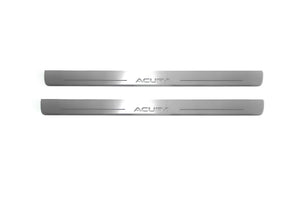 Illuminated LED Door Sill Tread Plates Acura TSX II 2009-2014 With Acura Logo Acura Led Door Sills decoinfabric
