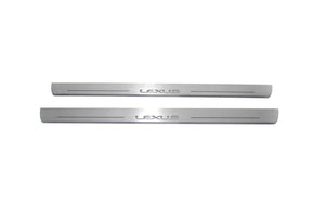 Lexus IS IV 2020+ LED Door Sills Illuminated Scuff Lexus Logo Stainless Steel Entry Guards Door Sills opdesign