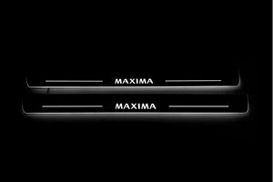 Nissan Maxima VIII A36 Stainless Steel LED Door Sills – Maxima Logo