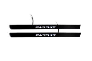 Volkswagen Passat B8 2015-2023 Illuminated Matte Sill Plates with logo Passat Volkswagen Led Door Sills PRO opdesign