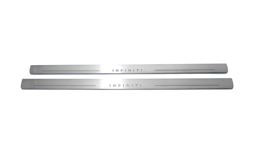 Infiniti G Coupe V36 Stainless Steel LED Door Sills – Infiniti Logo
