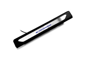 BMW X6 G06 2019+ LED Door Sills Illuminated Stainless Steel Entry Guards with OEM ///M Performance Logo