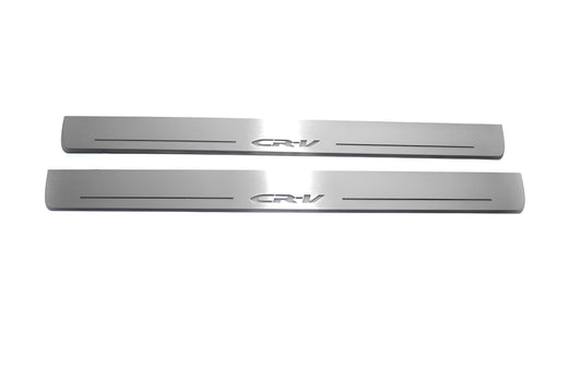 Honda CR-V 2011–2016 — Stainless Steel LED Door Sills — CR-V Logo