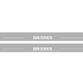 Illuminated LED Door Sill Tread Plates Mercedes GL X164 2006-2012 With Brabus Logo Mercedes Led Door Sills opdesign