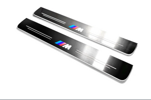 Illuminated LED Door Sill Tread Plates BMW 6 F06 2011-2018 With M Perfomance Logo BMW Led Door Sills opdesign