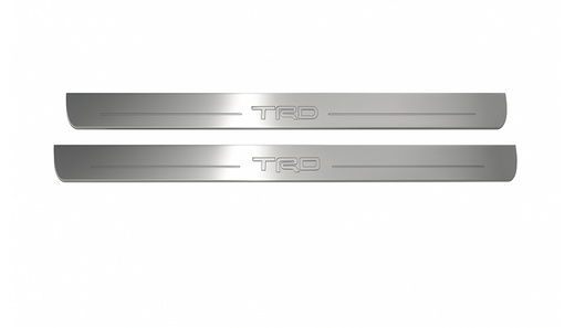 Toyota GT86 Coupe ZN6 2012–2021 — Stainless Steel LED Door Sills — TRD Logo