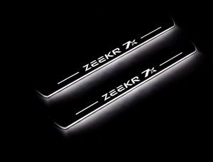Zeekr 7X LED Door Sills Illuminated Scuff Zeekr 7X Logo Stainless Steel Entry Guards Door Sills Decoin