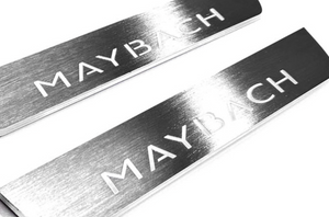 Illuminated LED Door Sills – Tread Plates Mercedes S-Class W222 2013-2020 With Maybach Logo LED Illuminated Mercedes Led Door Sills opdesign