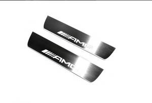 Mercedes G-Class W463a 2018-2024 Illuminated LED Door Sill Tread Plates With AMG Logo Door Sills Decoin