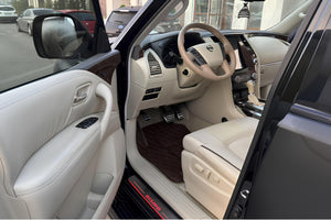 Illuminated LED Door Sill Tread Plates Nissan Patrol Y62 2010+ With NISMO Logo Nissan Led Door Sills opdesign