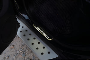 Illuminated LED Door Sill Tread Plates BMW X5 E53 1999-2006 With BMW Individual Logo BMW Led Door Sills opdesign