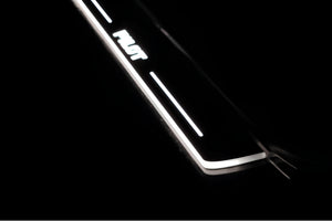 Illuminated LED Door Sill Tread Plates Honda Pilot II 2008-2015 With Pilot Logo Honda Led Door Sills opdesign