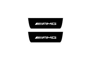 Mercedes E W213 2016-2023 Illuminated Matte Sill Plates with logo AMG Mercedes Led Door Sills PRO opdesign