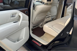 Illuminated LED Door Sill Tread Plates Nissan Patrol Y62 2010+ With NISMO Logo Nissan Led Door Sills opdesign