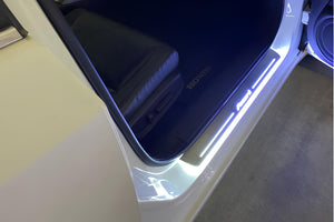 Illuminated LED Door Sill Tread Plates Honda Accord IIX 2008-2013 With Accord Logo Honda Led Door Sills opdesign