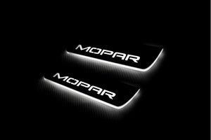 Dodge Durango III 2011+ LED Door Sills Illuminated Scuff MOPAR Logo (Type 2) Stainless Steel Entry Guards Door Sills Decoin