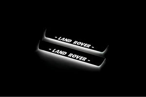 Illuminated LED Door Sill Tread Plates Land Rover Discovery IV 2009-2016 With Land Rover Logo Land Rover Led Door Sills opdesign