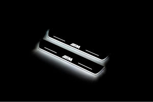 Illuminated LED Door Sill Tread Plates BMW X6 F16 2015-2019 With M Perfomance Logo BMW Led Door Sills opdesign